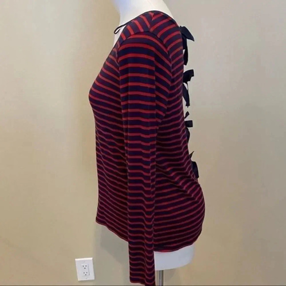 Cupio striped v neck with bows in the back - Picture 3 of 6